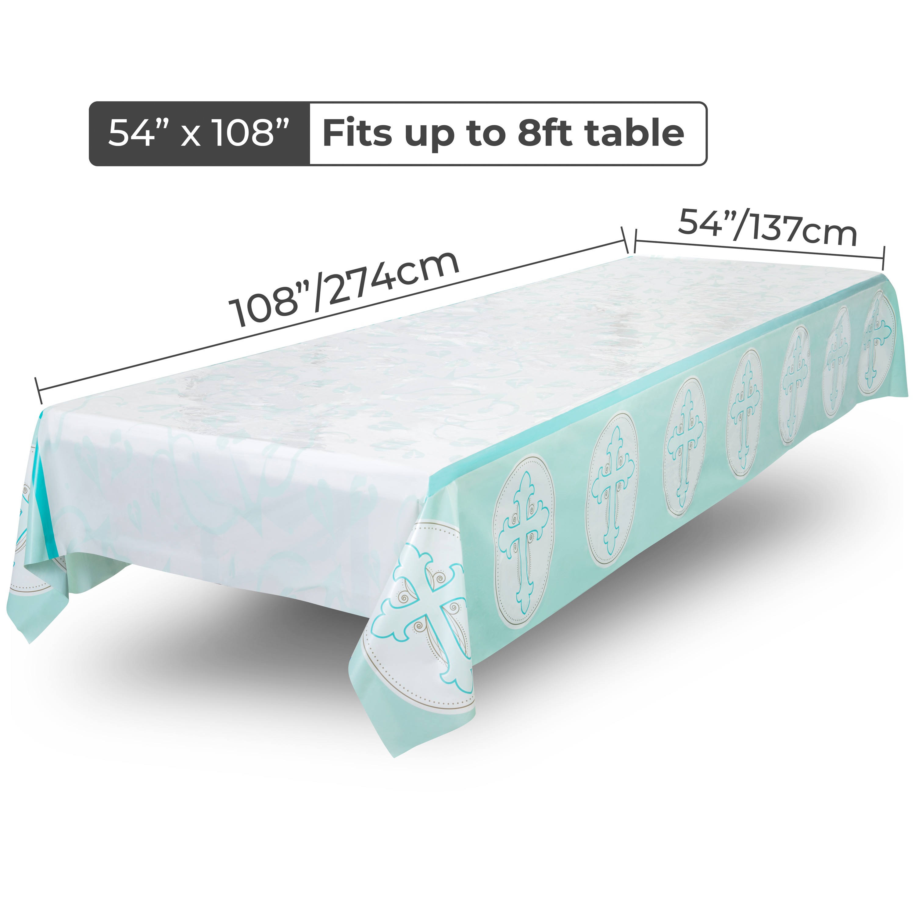 Blue Religious Tablecover