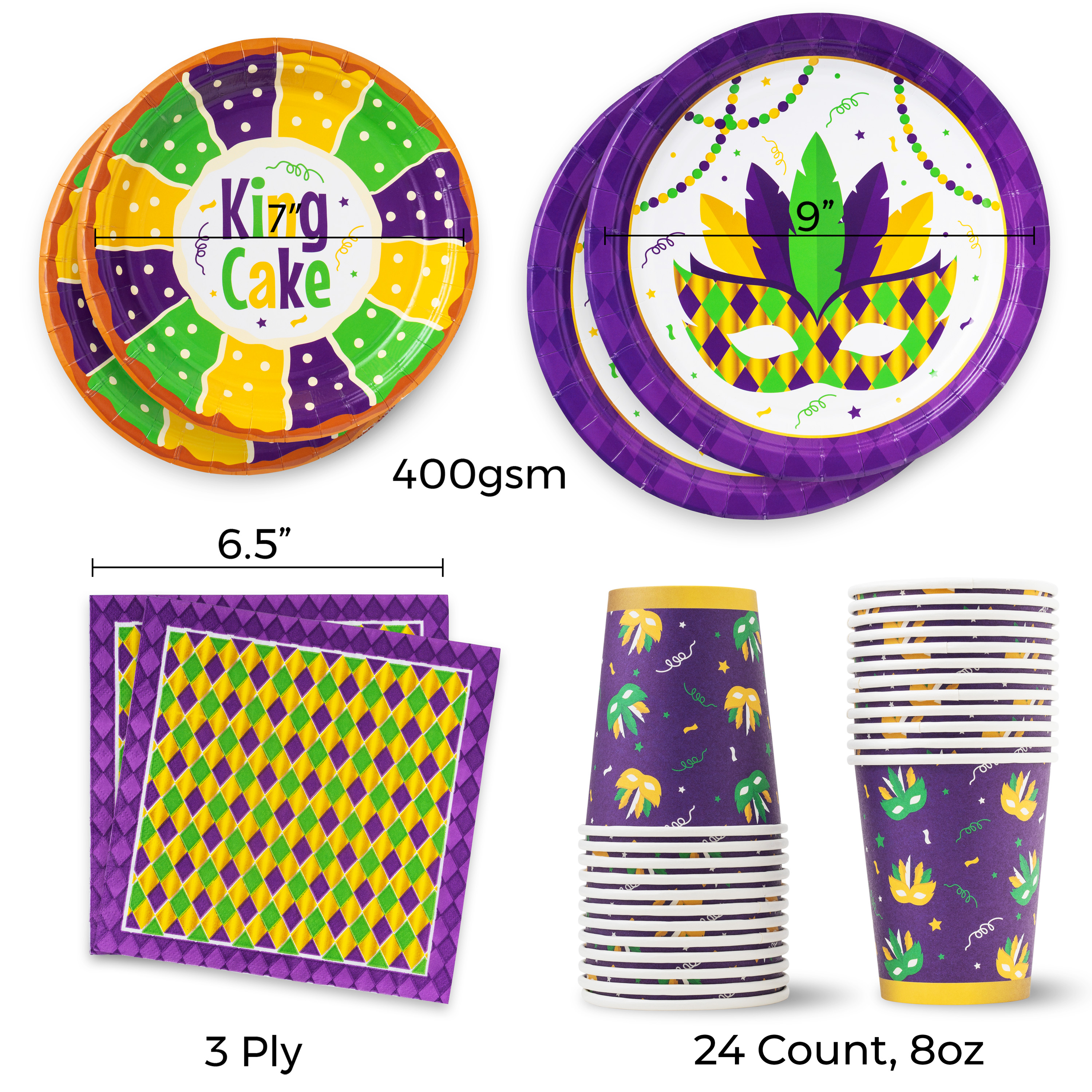 Mardi Gras Dinnerware