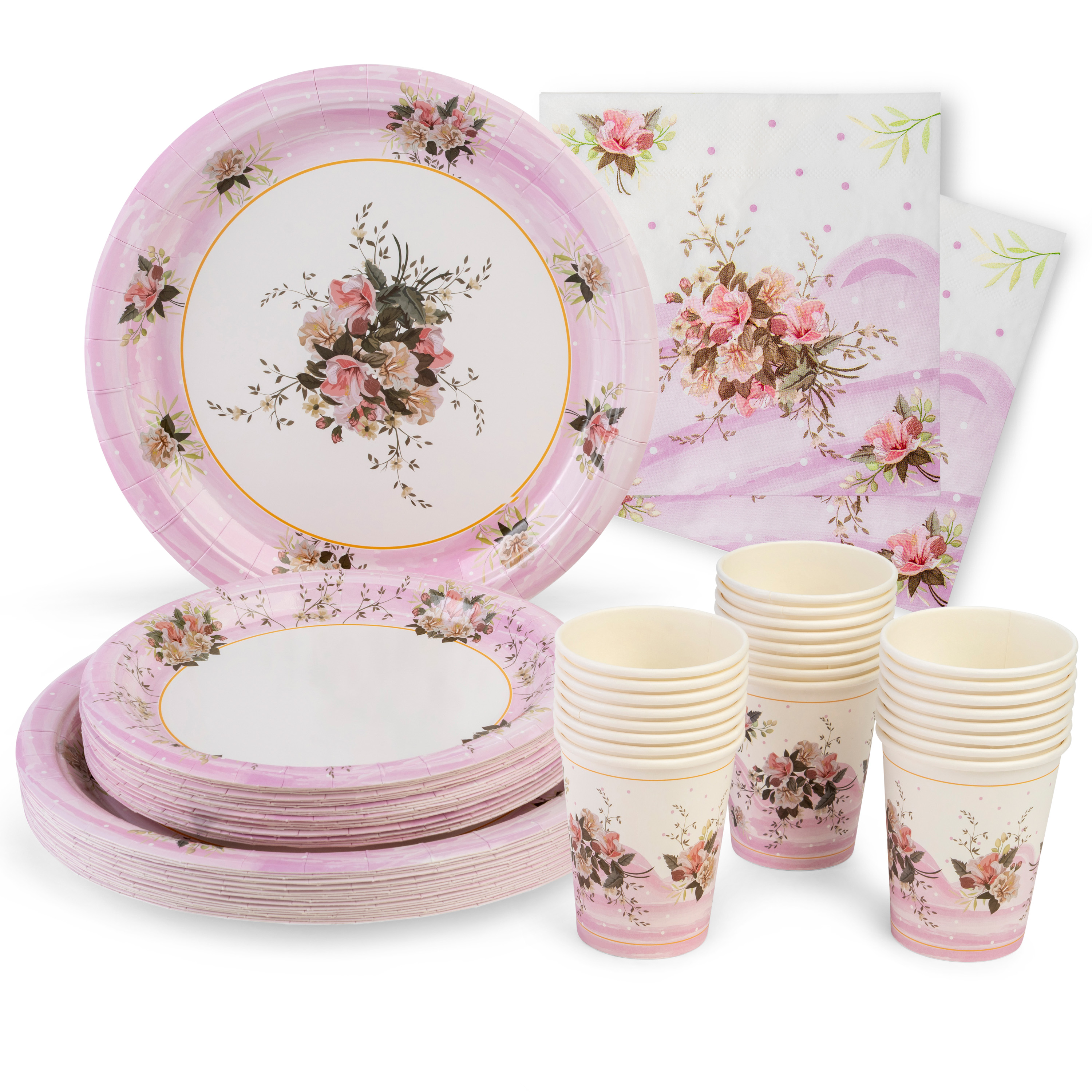 Pink Floral Dinnerware