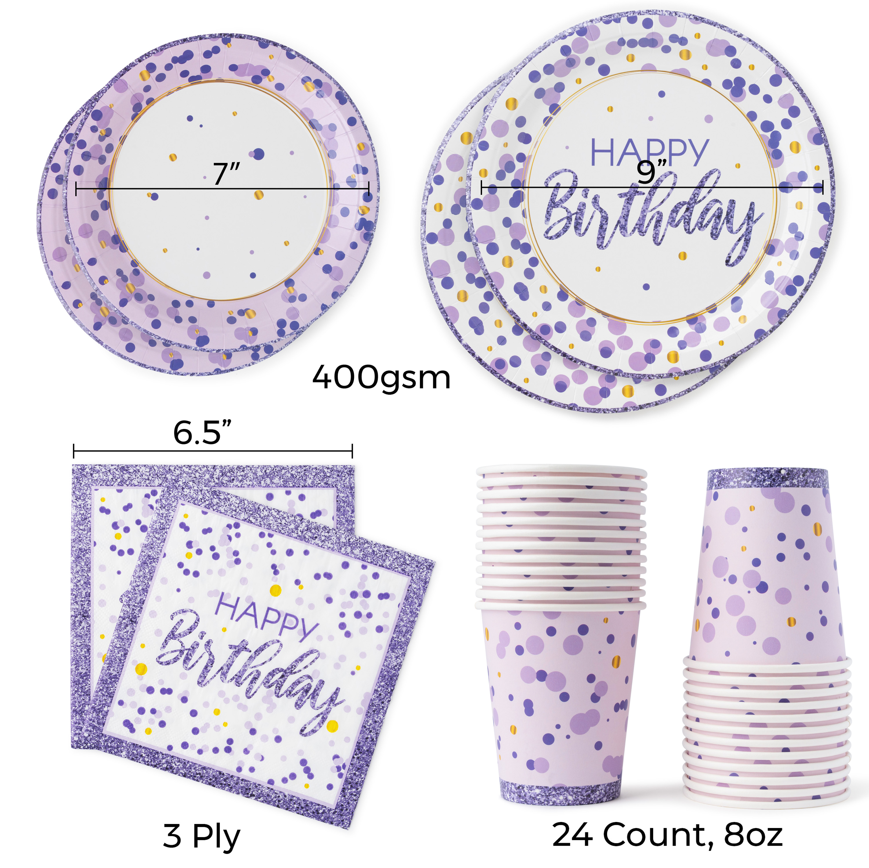 Purple & Gold Birthday